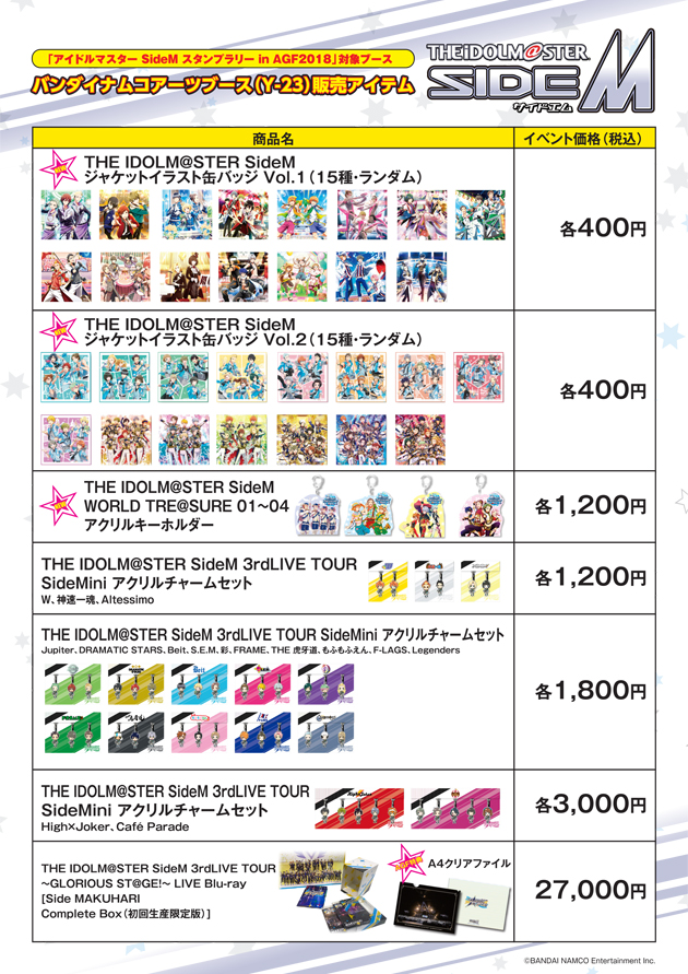Agf18 バンダイナムコアーツブース情報公開 News Lantis Web Site