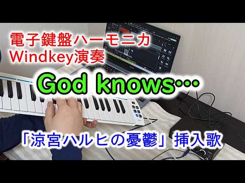 God knows…／涼宮ハルヒの憂鬱 挿入歌【電子鍵盤ハーモニカWindkey演奏】 #ハルヒ弾いてみた