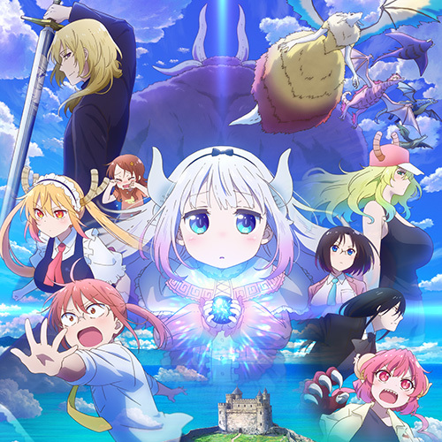 小林さんちのメイドラゴン　さみしがりやの竜　缶バッジ 映画『小林さんちのメイドラゴン さみしがりやの竜』 ビッグ缶